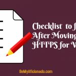 Checklist to move from http to https