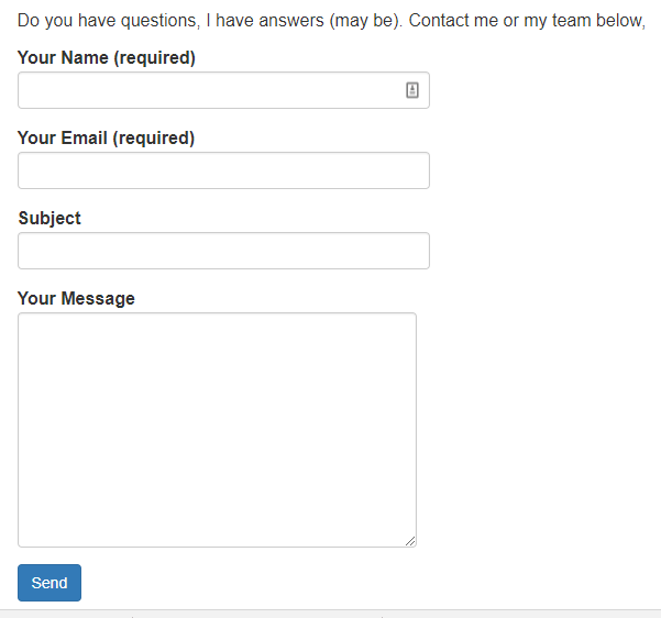 contact form 7 in action