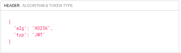 JSON Web Token Header