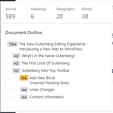 Gutenberg Content Structure