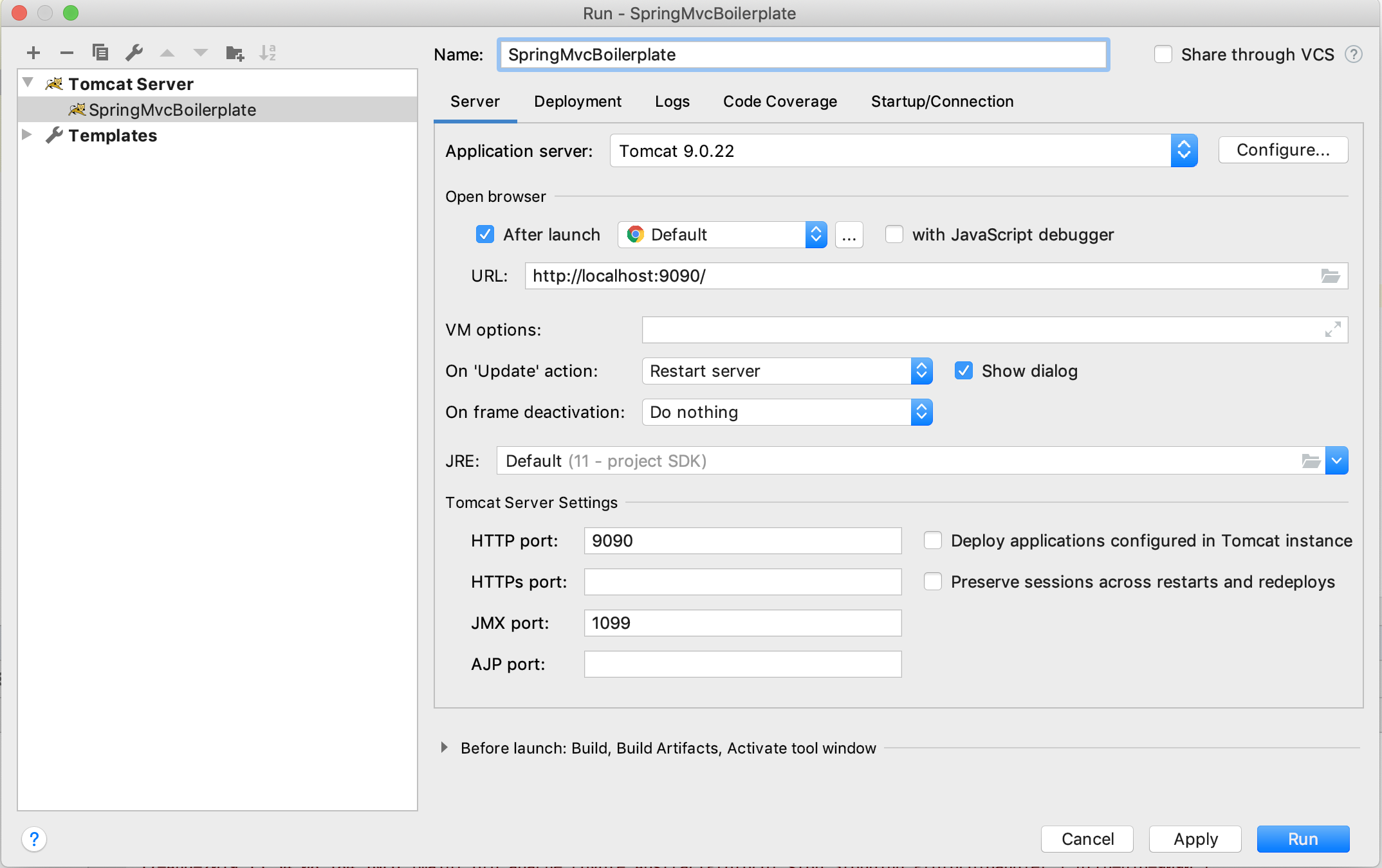 Tomcat Server Configuration