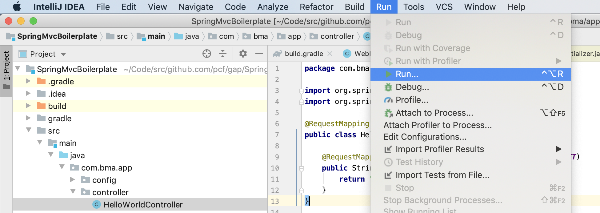 Run Application with Configuration
