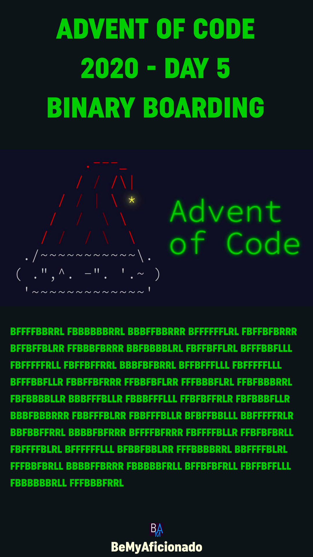 Advent Of Code Day 5 - Binary Boarding